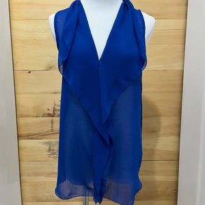 Simons Royal Blue Sleeveless Tank Top Blouse Size M